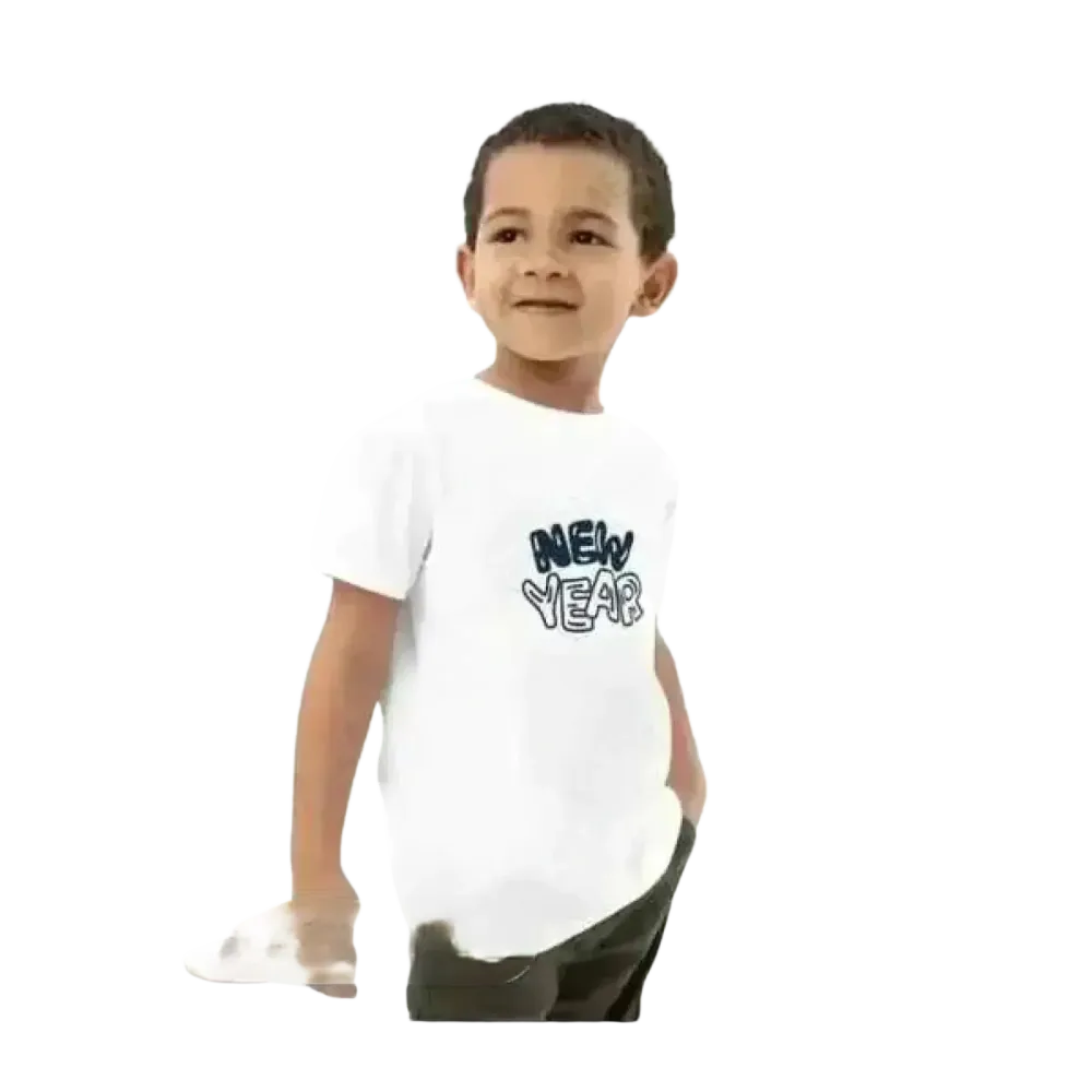 Kinder Unisex T-Shirt mit Rundhals und grafischem Design, bequem und stilvoll für Jungen im Alter von 3 bis 14 Jahren.