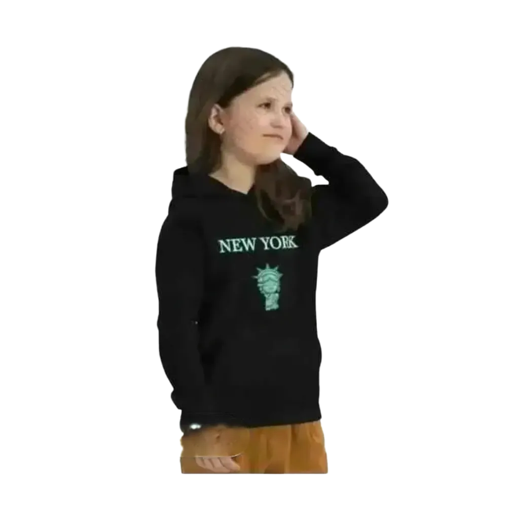 Grafik Unisex Kinder Hoodie von BUYATHOME24, Kapuzenpullover für Kinder 4-12 Jahre, bunte Design, bequem und warm.
