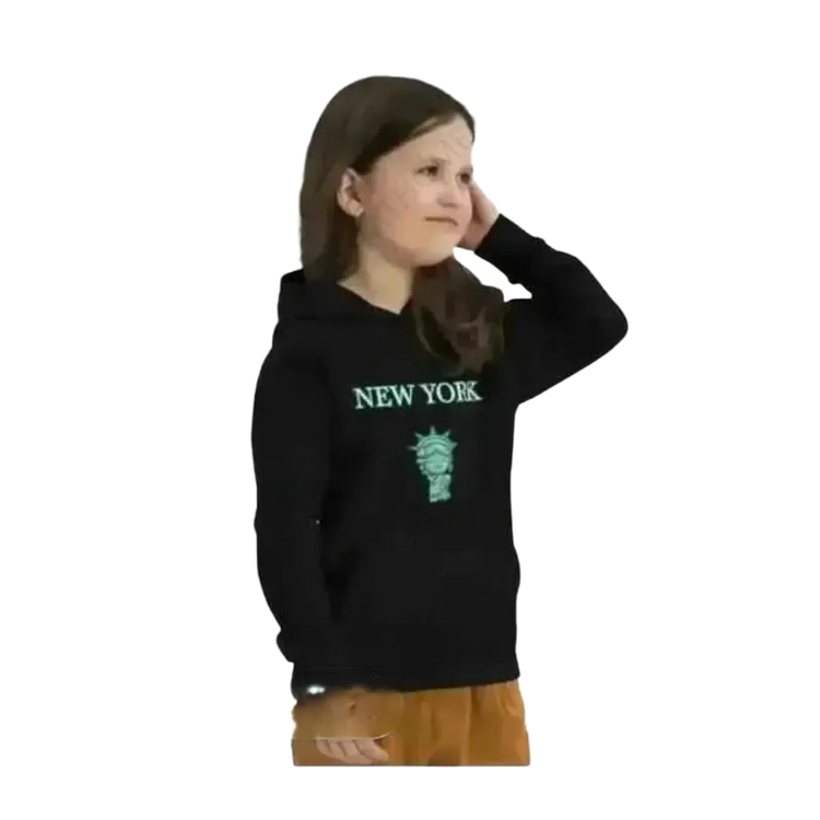 Grafik Unisex Kinder Hoodie von BUYATHOME24, Kapuzenpullover für Kinder 4-12 Jahre, bunte Design, bequem und warm.