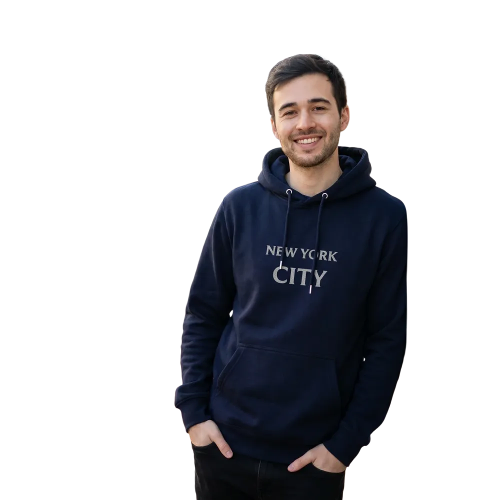 Grafik Unisex Hoodie von BUYATHOME24, Herren und Damen, bequemer Kapuzenpullover in S bis 2XL, mit modernem Design.