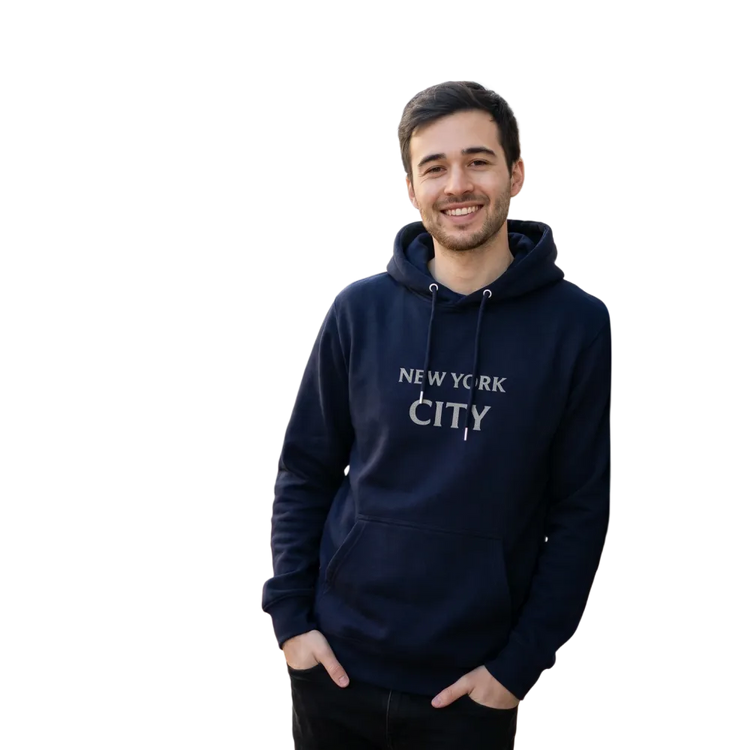 Grafik Unisex Hoodie von BUYATHOME24, Herren und Damen, bequemer Kapuzenpullover in S bis 2XL, mit modernem Design.
