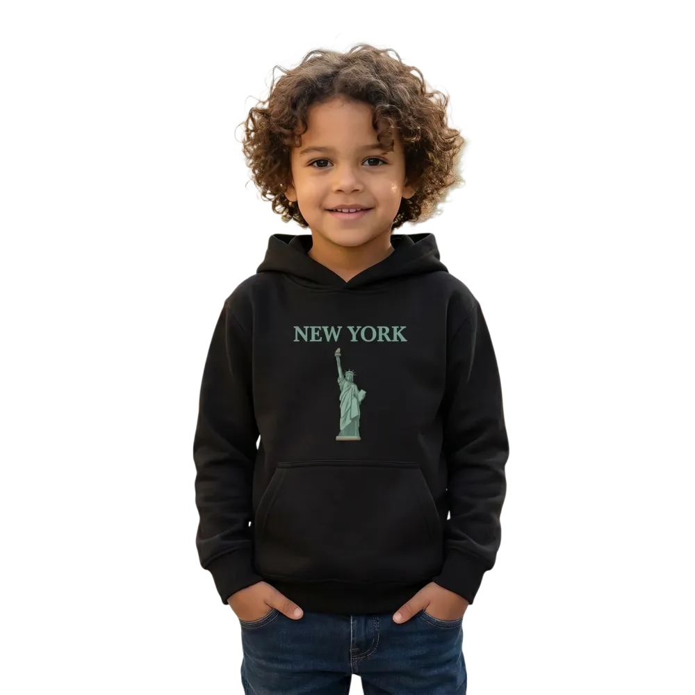 Grafik-Unisex-Kapuzenpullover für Kinder von BUYATHOME24, bunte Druckmuster, bequem und warm für 4-12 Jahre.