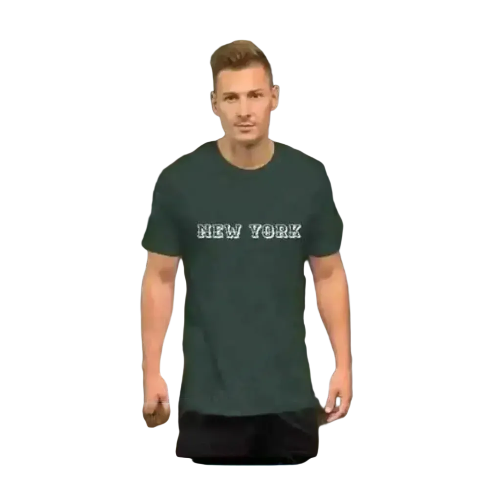 Grafik Unisex T-Shirt aus Baumwolle in XS bis 5XL, stilvoll mit New York Design, für Herren, bequem und modisch.