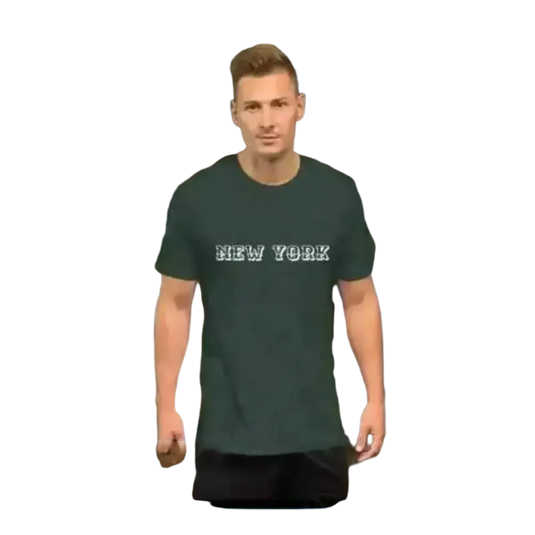 Grafik Unisex T-Shirt aus Baumwolle in XS bis 5XL, stilvoll mit New York Design, für Herren, bequem und modisch.