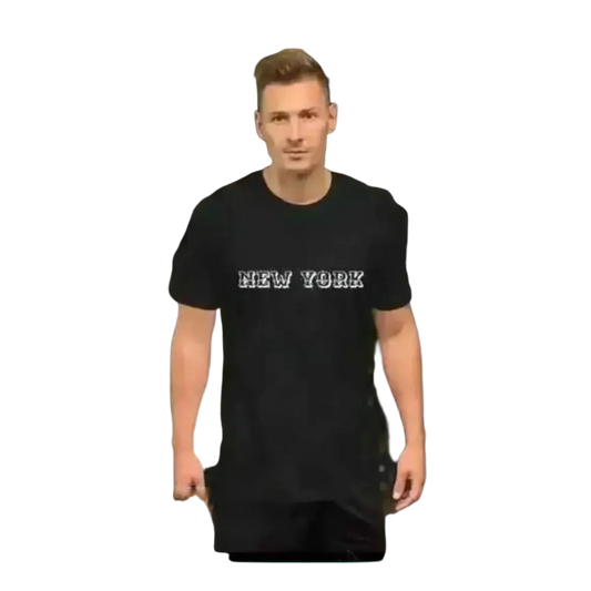 Grafik Unisex T-Shirt von BUYATHOME24, kurze Ärmel, Baumwolle, schwarz, in XS bis 5XL, stilvoll und bequem.