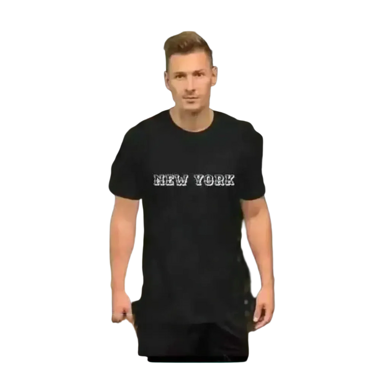 Grafik Unisex T-Shirt von BUYATHOME24, kurze Ärmel, Baumwolle, schwarz, in XS bis 5XL, stilvoll und bequem.