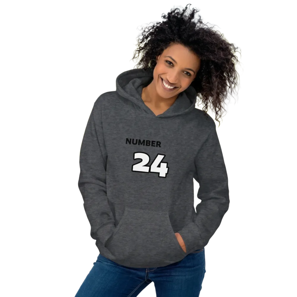 Grauer Damen Hoodie mit Grafikprint, Baumwolle, Kapuzenpullover, in S-5XL, bequemer Damen-Baumwoll-Hoodie von BUYATHOME24