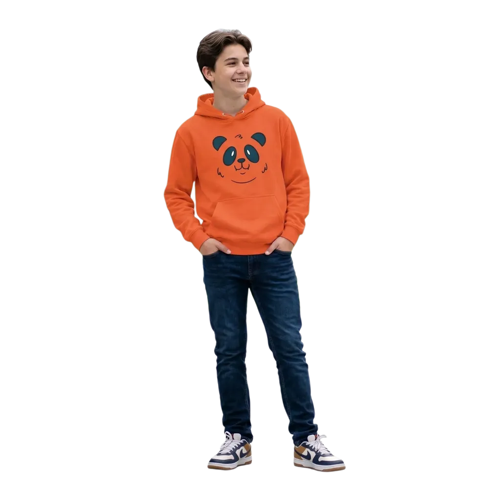 Grafik-Kapuzenpullover für Kinder mit Panda-Motiv, Unisex Hoodie für Jungen und Mädchen, 4-12 Jahre, BUYATHOME24