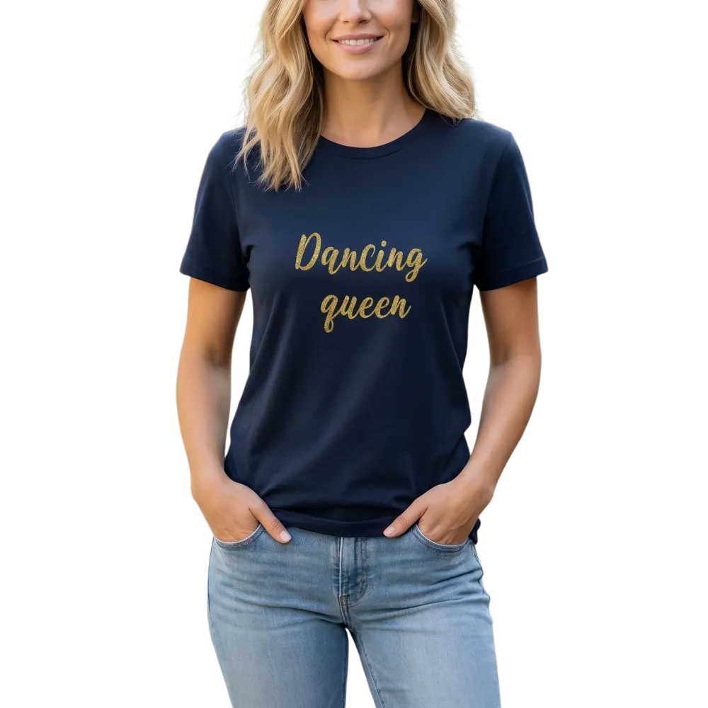Grafik Damen T-Shirt kurzarm aus Baumwolle, Rundhals, S-3XL, modisches Partyshirt mit buntem Design von BUYATHOME24