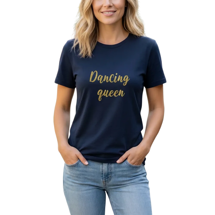 Grafik Damen T-Shirt kurzarm aus Baumwolle, Rundhals, S-3XL, modisches Partyshirt mit buntem Design von BUYATHOME24