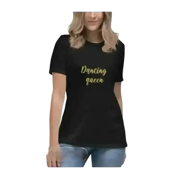 Grafik Damen T-Shirt aus Baumwolle in S-3XL, Kurzarm, rundhals, stilvoll und bequem, mit modernen Design von BUYATHOME24