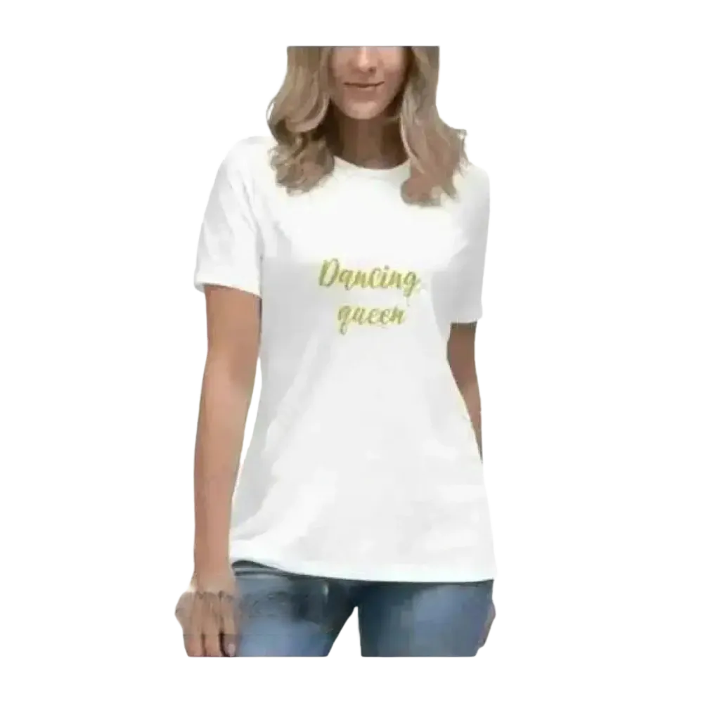 Grafik Damen T-Shirt aus Baumwolle, kurzarm, Rundhals, für Stilvollen Komfort, in S-3XL, von BUYATHOME24
