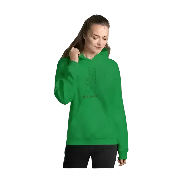 Unisex Hoodie mit Peace Zeichen, Baumwolle, kapuzenpullover für Herren und Damen, Größen S bis 5XL, BUYATHOME24.