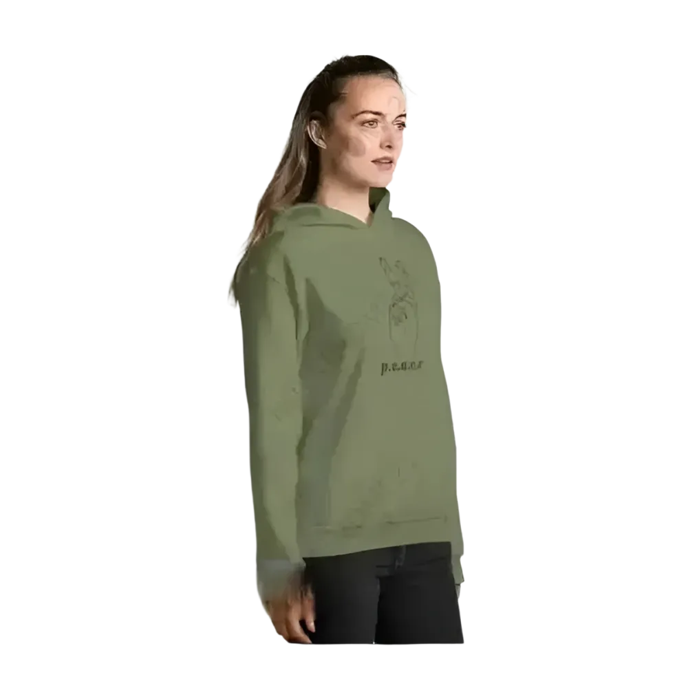 Unisex Peace Zeichen Hoodie aus 100 % Baumwolle, Grafik Kapuzenpullover für Damen und Herren in S bis 5XL, BUYATHOME24.