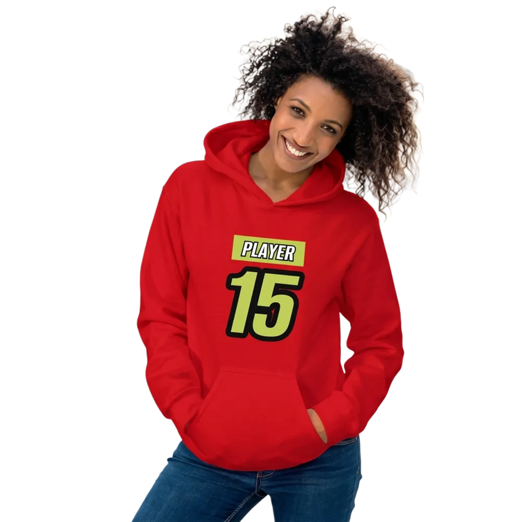 Grafik Damen Hoodie von BUYATHOME24, bedruckbarer Baumwoll-Kapuzenpullover in S-5XL, mit modernem Design und weichem Material.