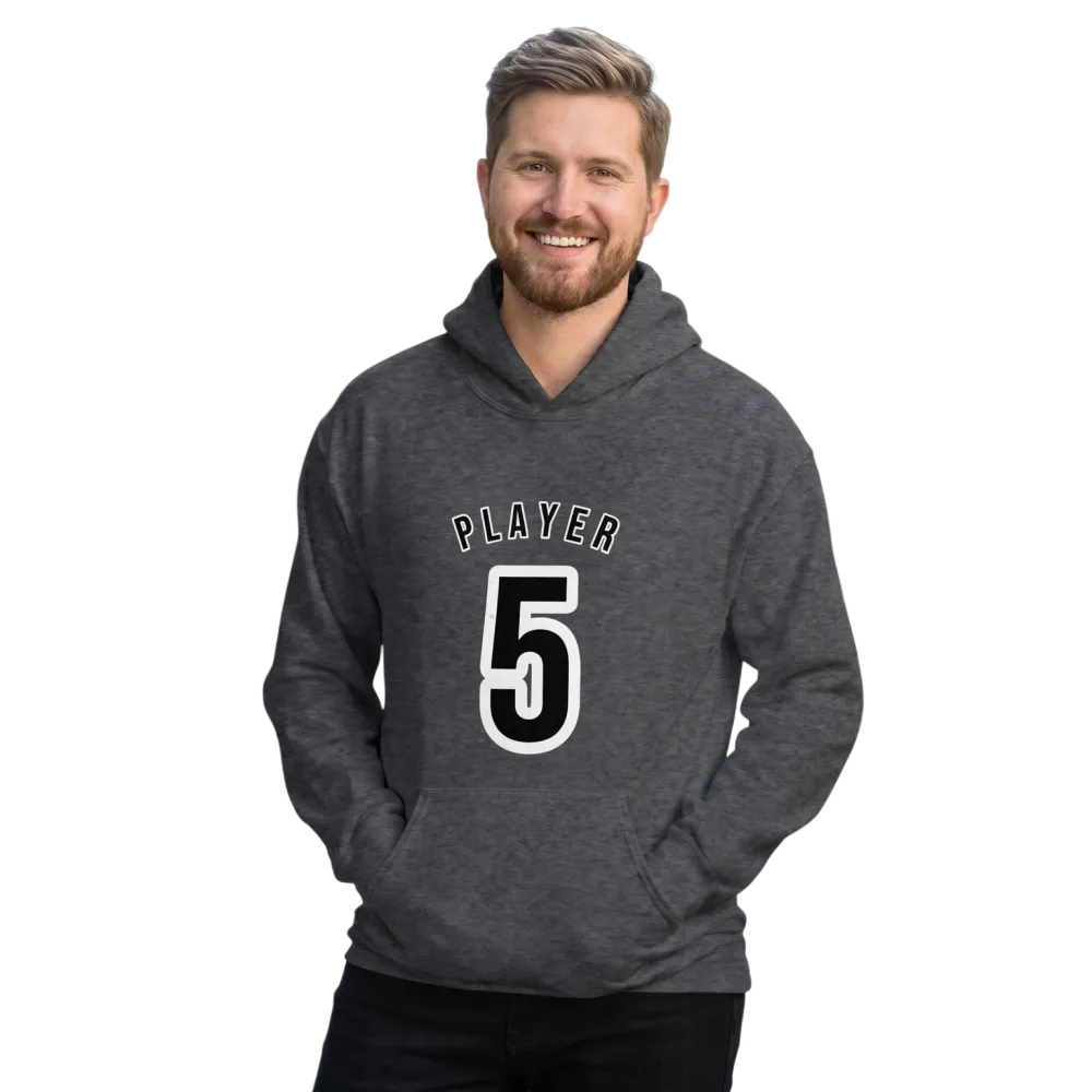 Grafik Hoodie Herren und Damen, Baumwolle, unisex, mit Player 5 Design, in S-5XL, bequem und modisch.