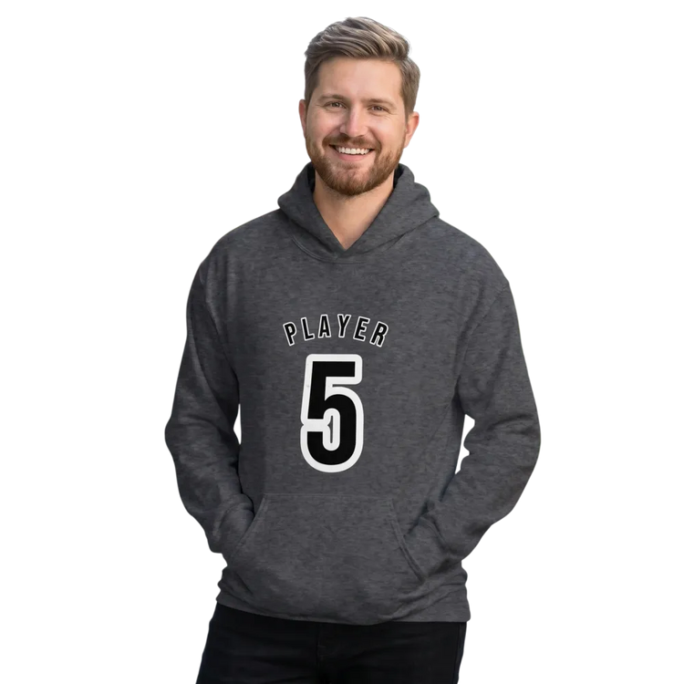Grafik Hoodie Herren und Damen, Baumwolle, unisex, mit Player 5 Design, in S-5XL, bequem und modisch.