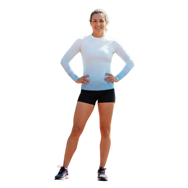 Kinder Langarm Sportshirt von BUYATHOME24 aus Polyester mit UV-Schutz, elastischer Stoff, geeignet für Kinder 92-128 cm.