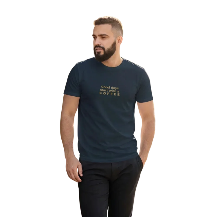 Grafik Unisex T-Shirt kurzarm aus Baumwolle, Rundhals, in XS bis 3XL, mit auffälligem Druck, von BUYATHOME24