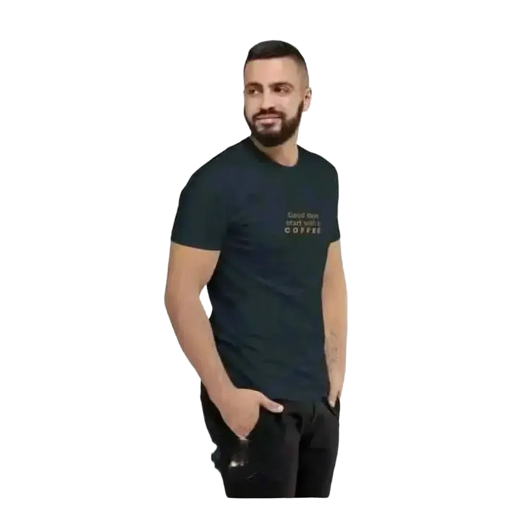 Grafik Unisex T-Shirt aus Baumwolle in verschiedenen Größen, kurzärmelig, rundhals, bequemes Herren-Shirt von BUYATHOME24