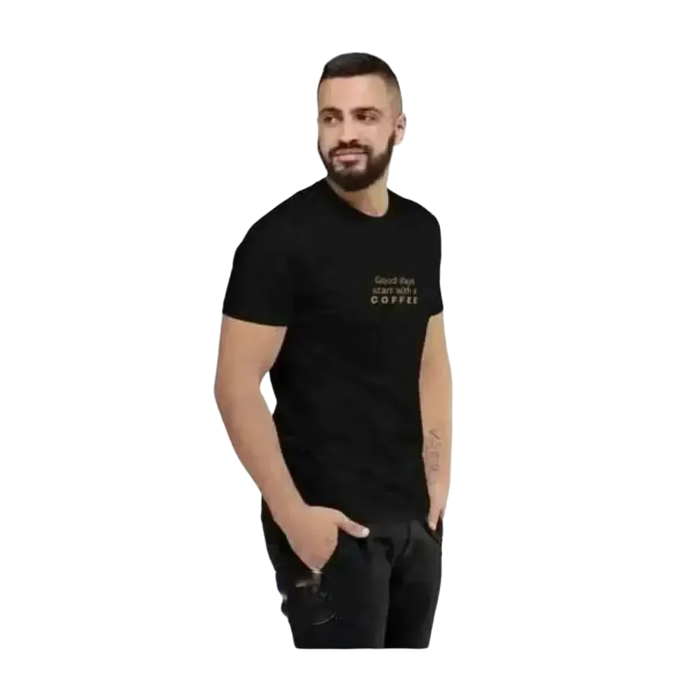 Grafik Unisex T-Shirt aus Baumwolle in verschiedenen Größen, kurzärmelig, mit buntem Druck, für Herren, von BUYATHOME24.