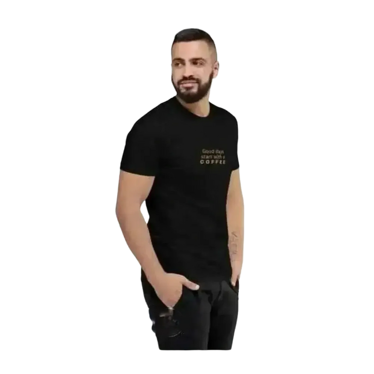 Grafik Unisex T-Shirt aus Baumwolle in verschiedenen Größen, kurzärmelig, mit buntem Druck, für Herren, von BUYATHOME24.