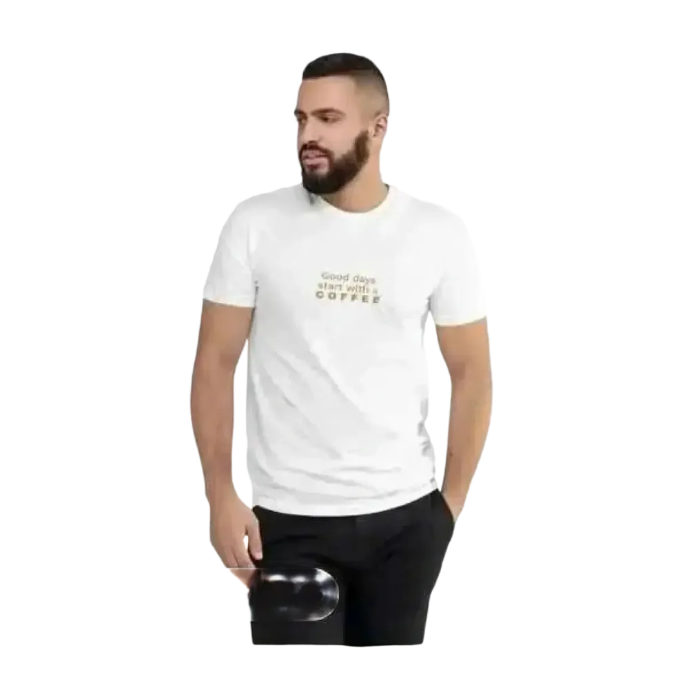 Grafik Unisex T-Shirt aus Baumwolle in verschiedenen Größen, kurzärmlig, mit buntem Druck, für Herren, von BUYATHOME24
