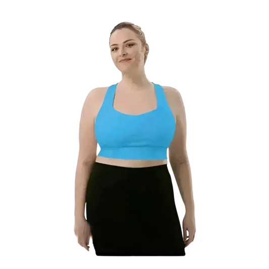 Racerback Tank Crop Top von BUYATHOME24, damen Sport-BH mit Polstern, schnelltrocknend, in XS bis 3XL, sportliche Sportbekleidung
