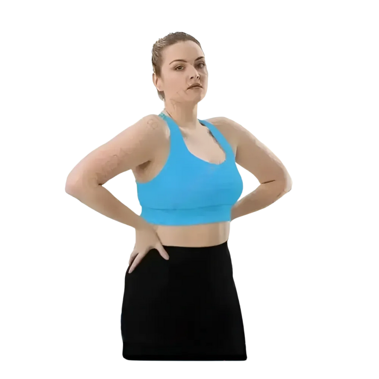 Racerback Tank Crop Top von BUYATHOME24, schnelltrocknend, mit Polstern, für Damen, in XS bis 3XL, Sportbekleidung
