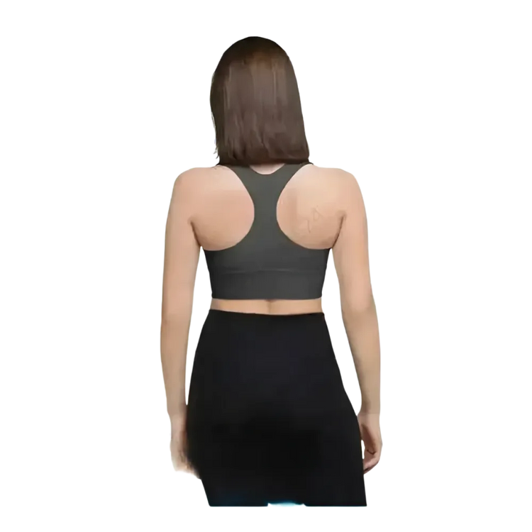 Racerback Tank Crop Top mit Polstern in XS-3XL von BUYATHOME24, schnelle Trocknung, sportliche Damenbekleidung, vorne sichtbar
