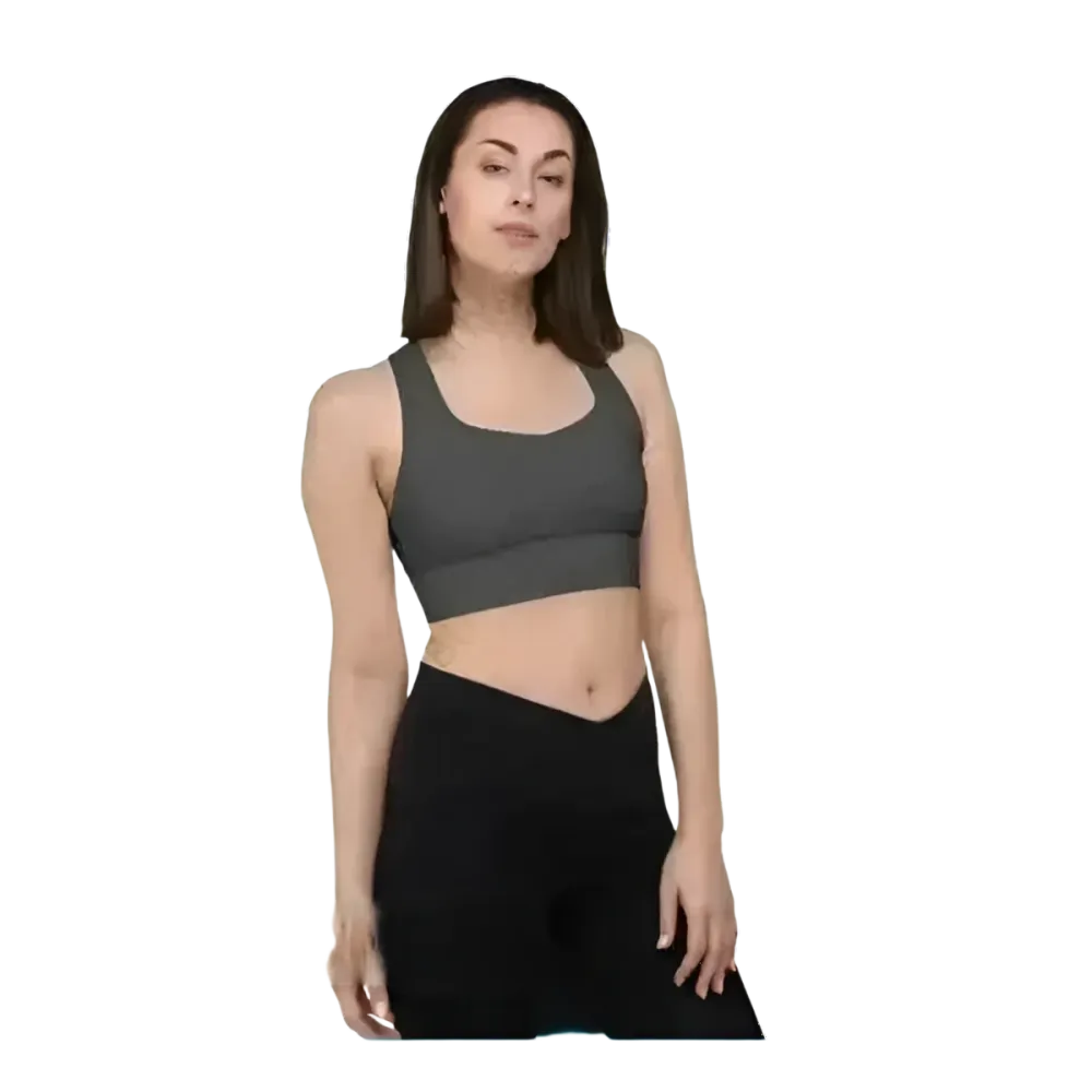 Racerback Tank Crop Top mit Polstern, schnelltrocknend, in XS bis 3XL, von BUYATHOME24, sportliche Damenbekleidung