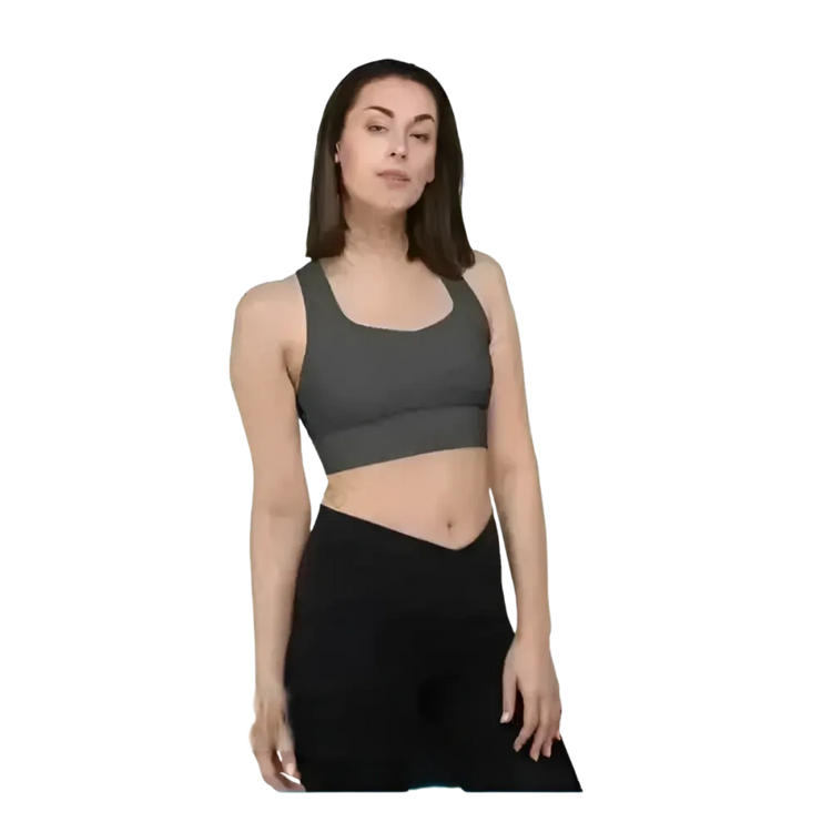 Racerback Tank Crop Top mit Polstern, schnelltrocknend, in XS bis 3XL, von BUYATHOME24, sportliche Damenbekleidung
