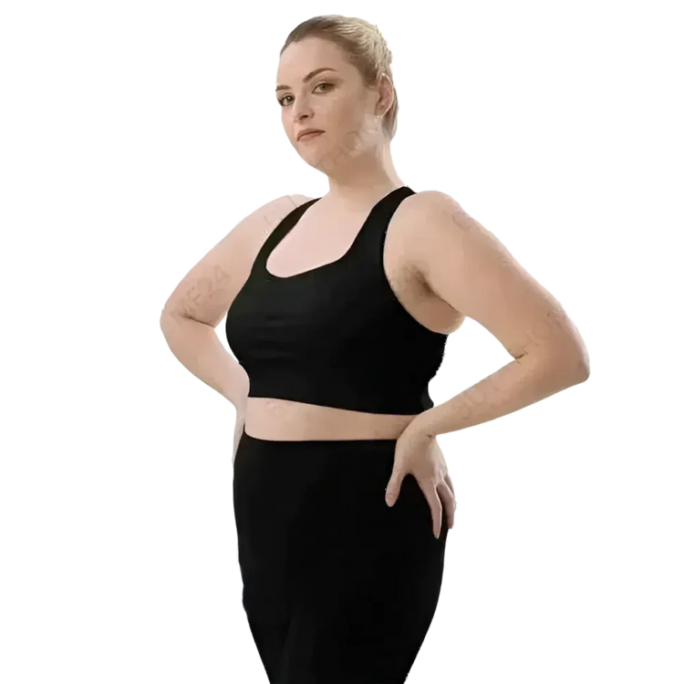 Racerback Tank Crop Top von BUYATHOME24, schnelltrocknend, mit Polstern, in XS bis 3XL, sportliche Damen-Sportbekleidung