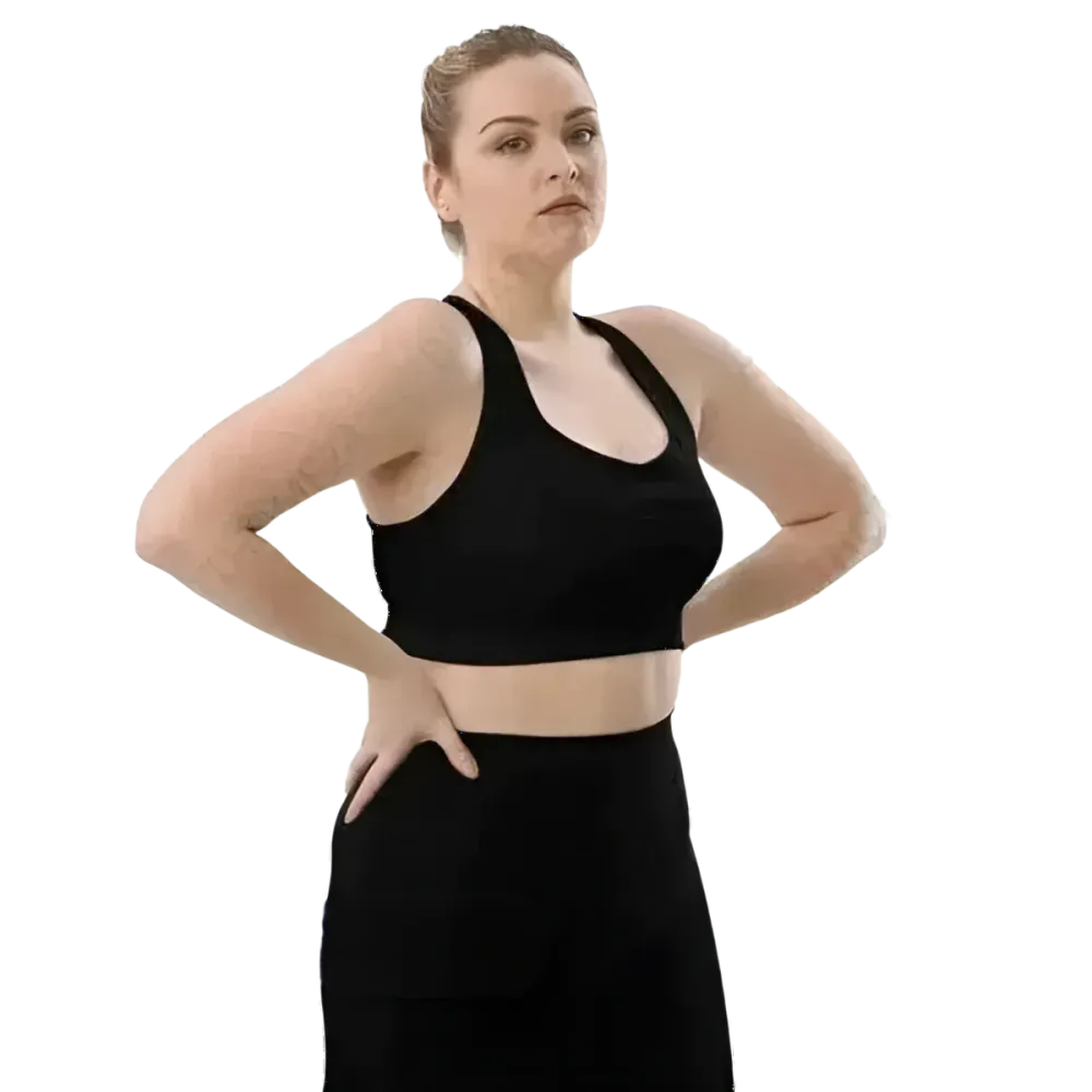 Racerback Tank Crop Top mit Polstern, schnelltrocknende Sportbekleidung für Damen in XS-3XL, von BUYATHOME24