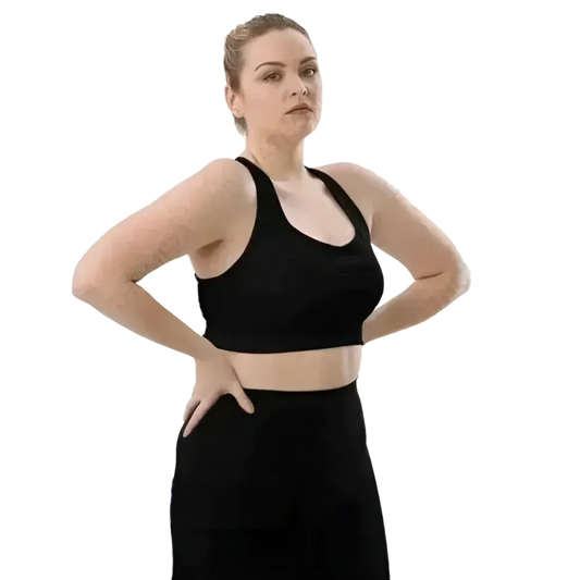 Racerback Tank Crop Top mit Polstern, schnelltrocknende Sportbekleidung für Damen in XS-3XL, von BUYATHOME24