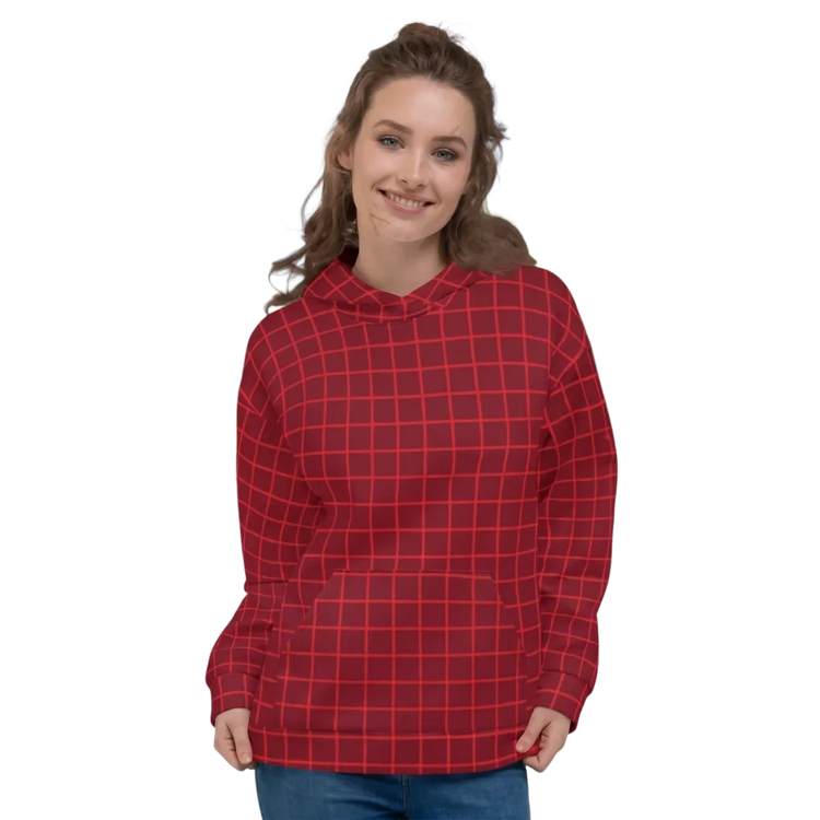 Damen Hoodie mit Rückenprint, Kapuzenpullover in XS-3XL, bequemer Hoodie von BUYATHOME24, mit stylischem Rückenmotiven.