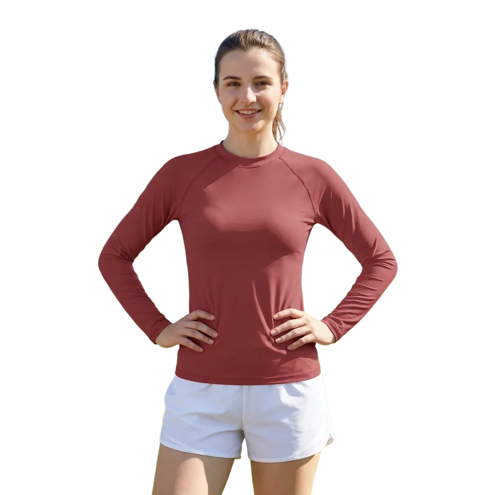 Unisex Kinder Langarm Sportshirt von BUYATHOME24 mit UV-Schutz, in Größen 134-170 cm, blaues Funktions-T-Shirt für sportliche Aktivitäten