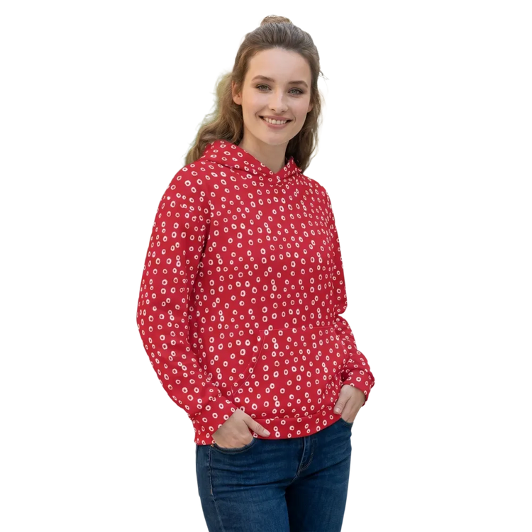 Damen Hoodie mit Rückenprint, kuscheliger Kapuzenpullover in XS-3XL, bequeme Passform, lässiger Style, von BUYATHOME24