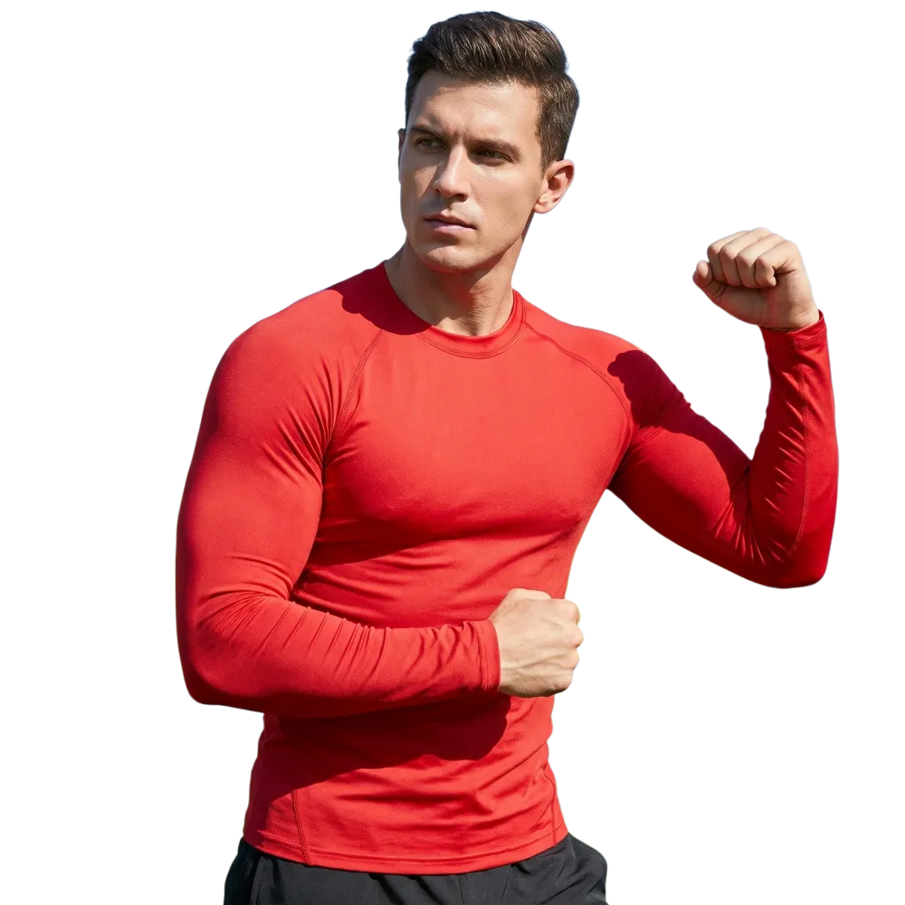 Kinder Langarm Sportshirt aus Elasthan mit UV-Schutz von BUYATHOME24, in Größe 92 cm bis 128 cm, bequeme Sportbekleidung für Kinder