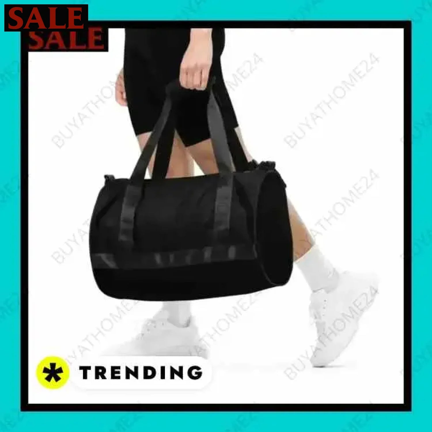 • Runde Reisetasche & Trainingstasche I Sporttasche  Textildruck BUYATHOME24, T-Shirts BUYATHOME24, Hoodies BUYATHOME24,  Hosen BUYATHOME24, Jacken BUYATHOME24, Schuhe BUYATHOME24