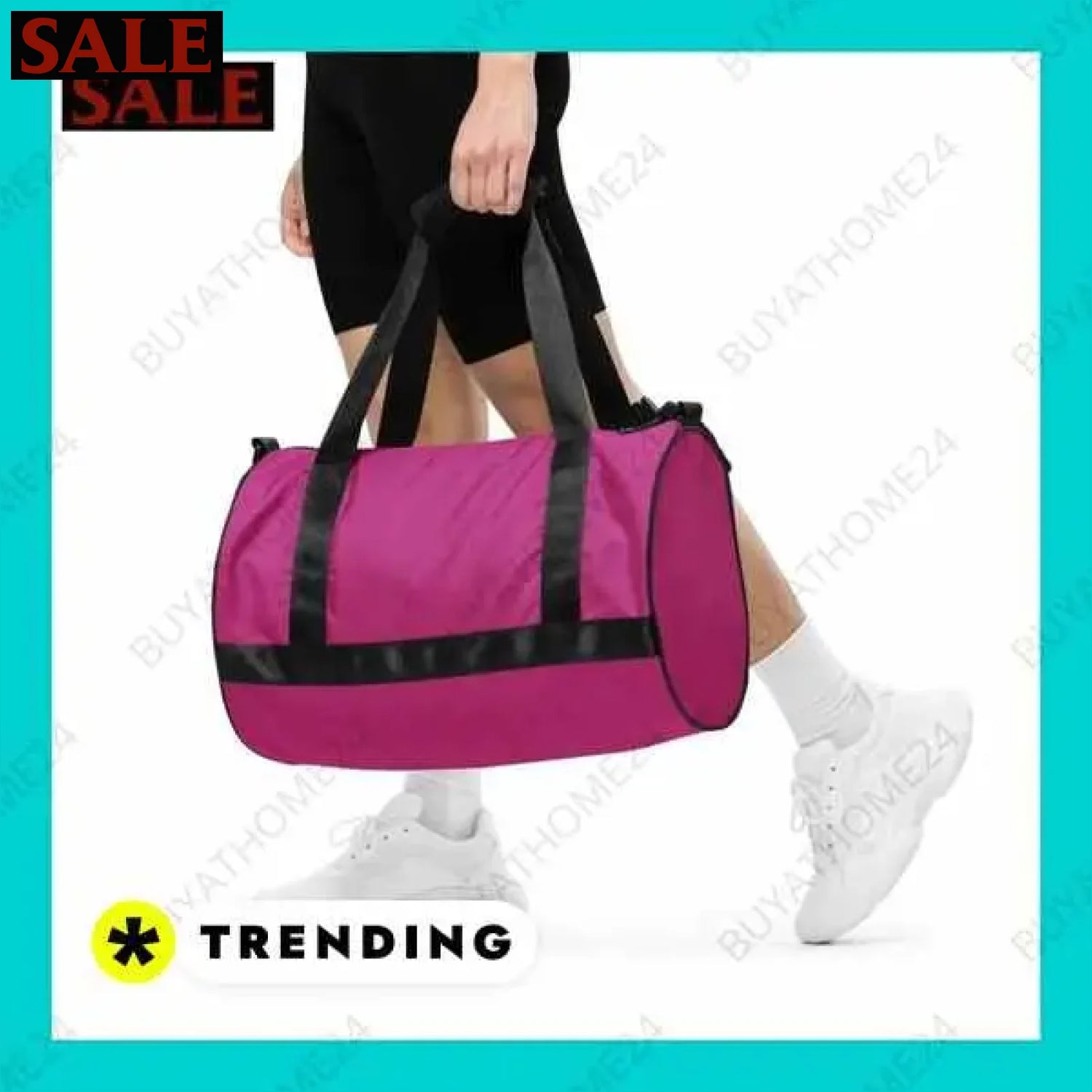 • Runde Reisetasche & Trainingstasche I Sporttasche  Textildruck BUYATHOME24, T-Shirts BUYATHOME24, Hoodies BUYATHOME24,  Hosen BUYATHOME24, Jacken BUYATHOME24, Schuhe BUYATHOME24