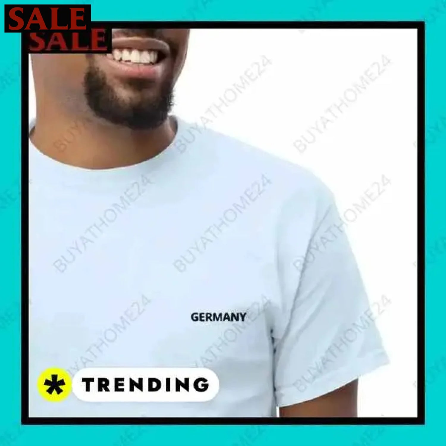 Herren T-Shirt aus Baumwolle in S-5XL für aktiven Stil in Wuppertal  Textildruck BUYATHOME24, T-Shirts BUYATHOME24, Hoodies BUYATHOME24,  Hosen BUYATHOME24, Jacken BUYATHOME24, Schuhe BUYATHOME24