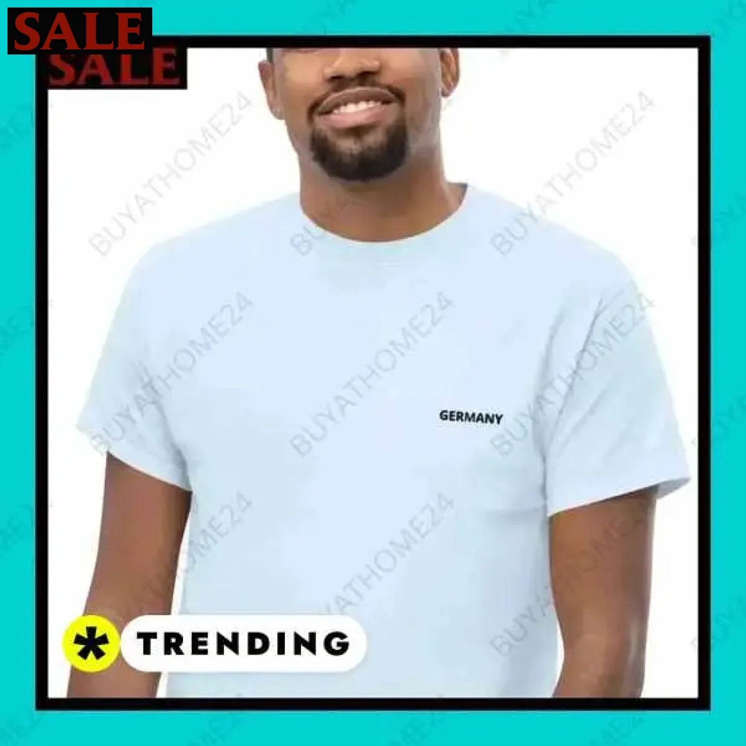 Herren T-Shirt aus Baumwolle in S-5XL für aktiven Stil in Wuppertal  Textildruck BUYATHOME24, T-Shirts BUYATHOME24, Hoodies BUYATHOME24,  Hosen BUYATHOME24, Jacken BUYATHOME24, Schuhe BUYATHOME24