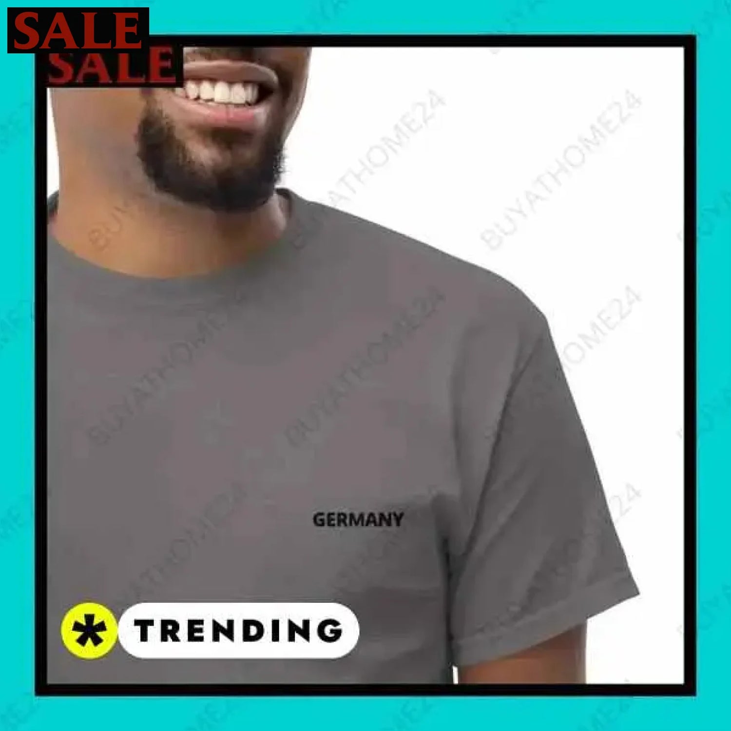 Herren T-Shirt aus Baumwolle in S-5XL für aktiven Stil in Wuppertal  Textildruck BUYATHOME24, T-Shirts BUYATHOME24, Hoodies BUYATHOME24,  Hosen BUYATHOME24, Jacken BUYATHOME24, Schuhe BUYATHOME24