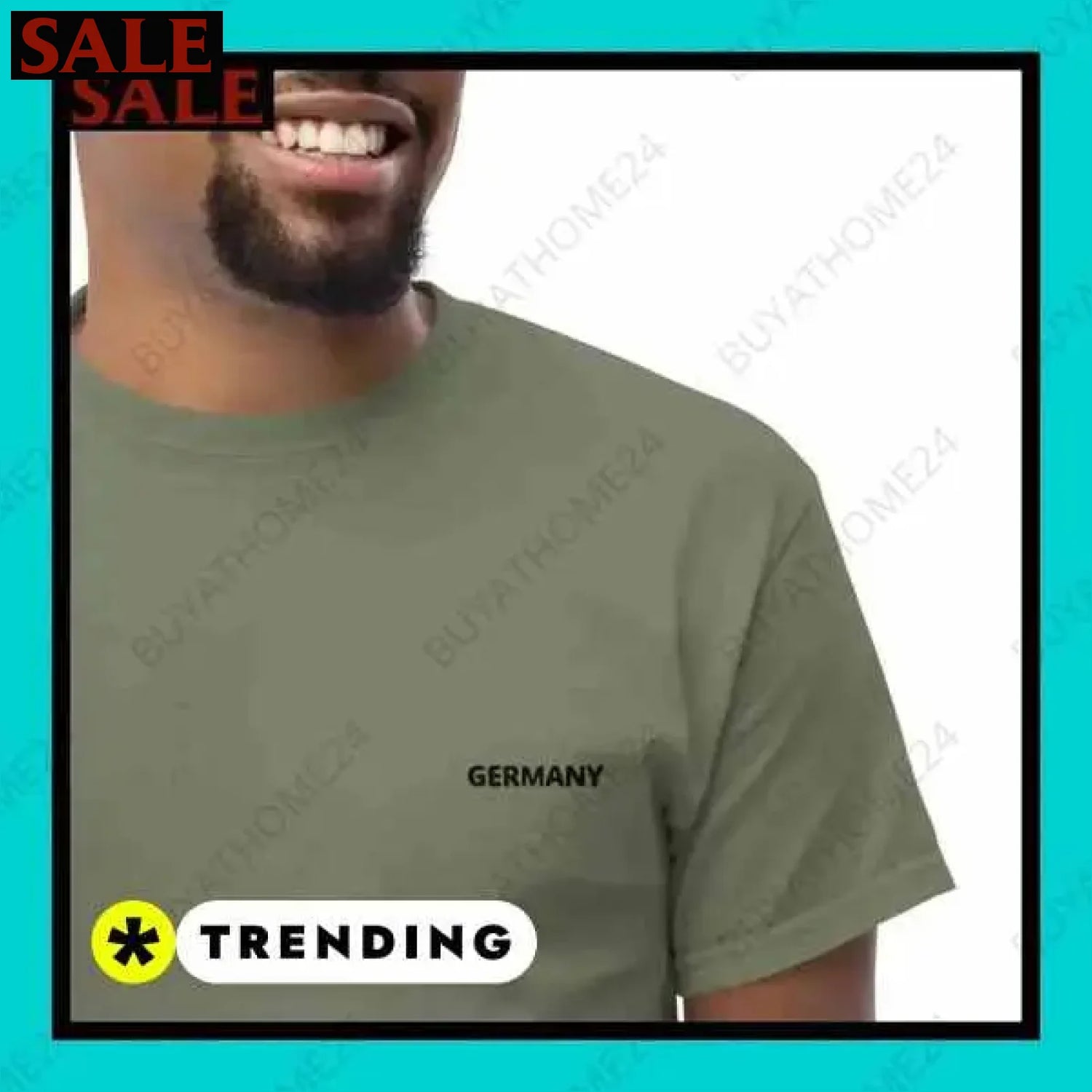Herren T-Shirt aus Baumwolle in S-5XL für aktiven Stil in Wuppertal  Textildruck BUYATHOME24, T-Shirts BUYATHOME24, Hoodies BUYATHOME24,  Hosen BUYATHOME24, Jacken BUYATHOME24, Schuhe BUYATHOME24