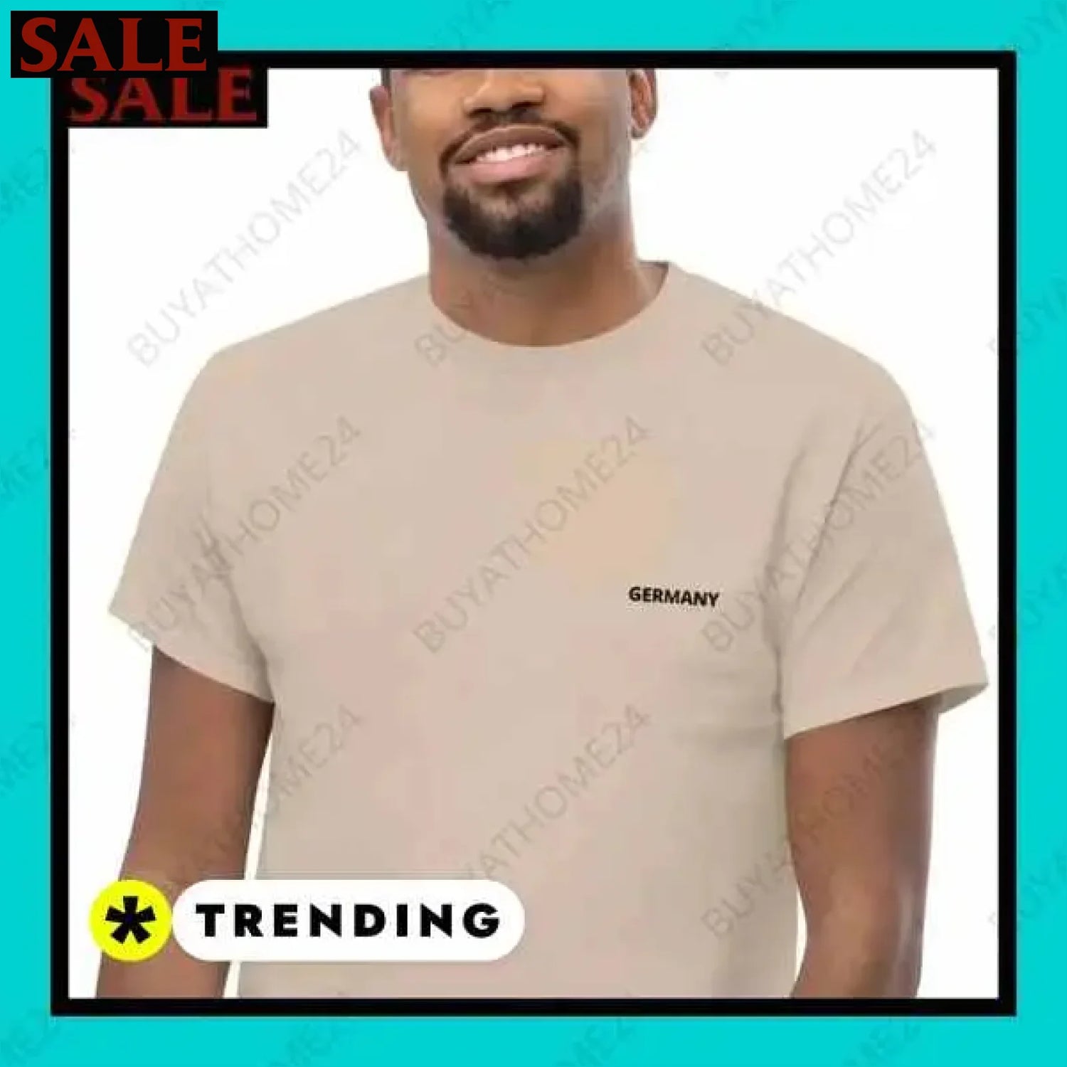 Herren T-Shirt aus Baumwolle in S-5XL für aktiven Stil in Wuppertal  Textildruck BUYATHOME24, T-Shirts BUYATHOME24, Hoodies BUYATHOME24,  Hosen BUYATHOME24, Jacken BUYATHOME24, Schuhe BUYATHOME24