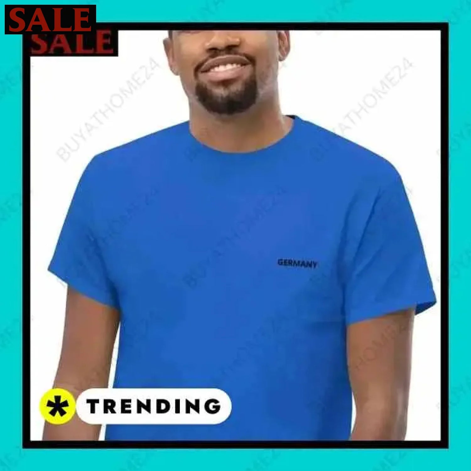 Herren T-Shirt aus Baumwolle in S-5XL für aktiven Stil in Wuppertal  Textildruck BUYATHOME24, T-Shirts BUYATHOME24, Hoodies BUYATHOME24,  Hosen BUYATHOME24, Jacken BUYATHOME24, Schuhe BUYATHOME24