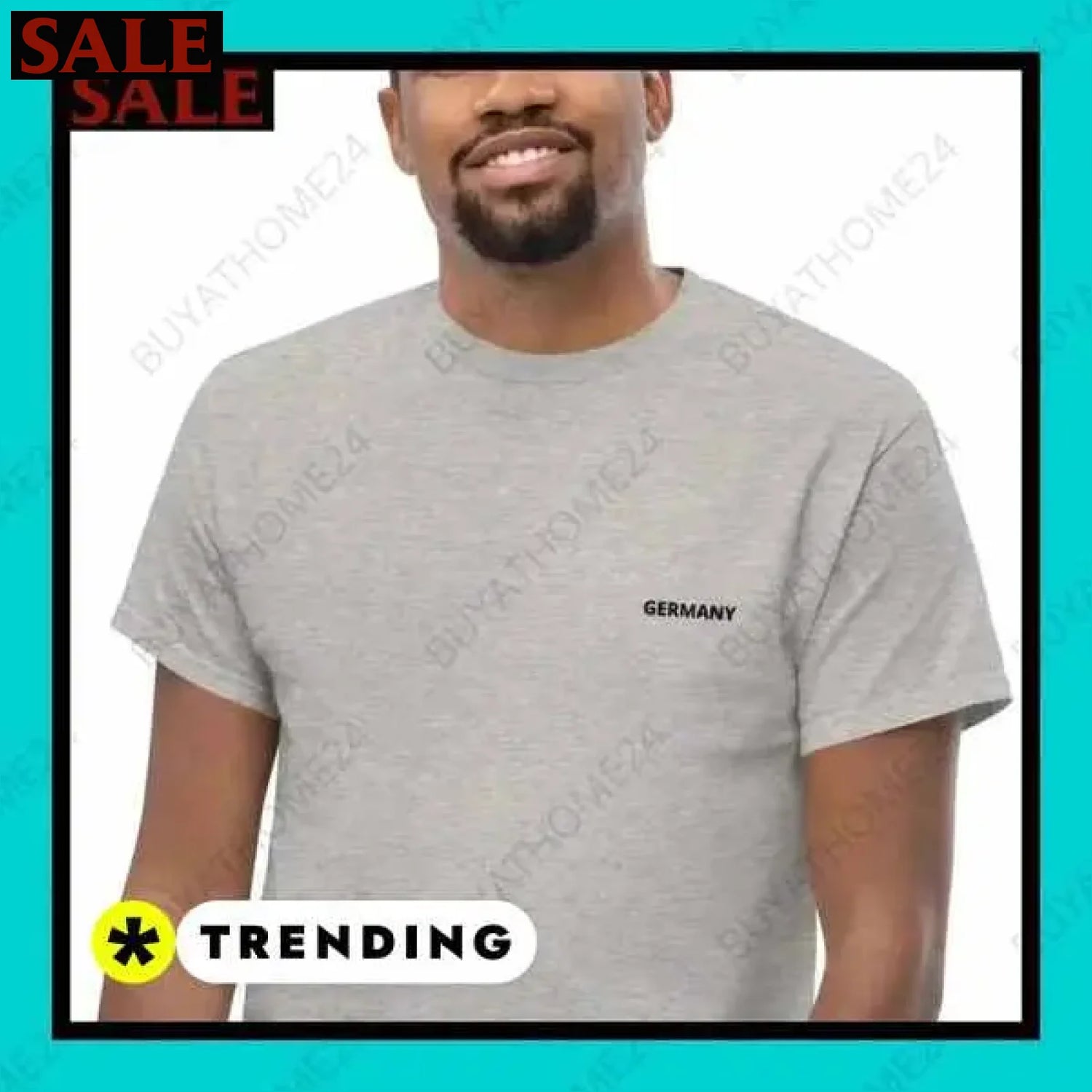 Herren T-Shirt aus Baumwolle in S-5XL für aktiven Stil in Wuppertal  Textildruck BUYATHOME24, T-Shirts BUYATHOME24, Hoodies BUYATHOME24,  Hosen BUYATHOME24, Jacken BUYATHOME24, Schuhe BUYATHOME24