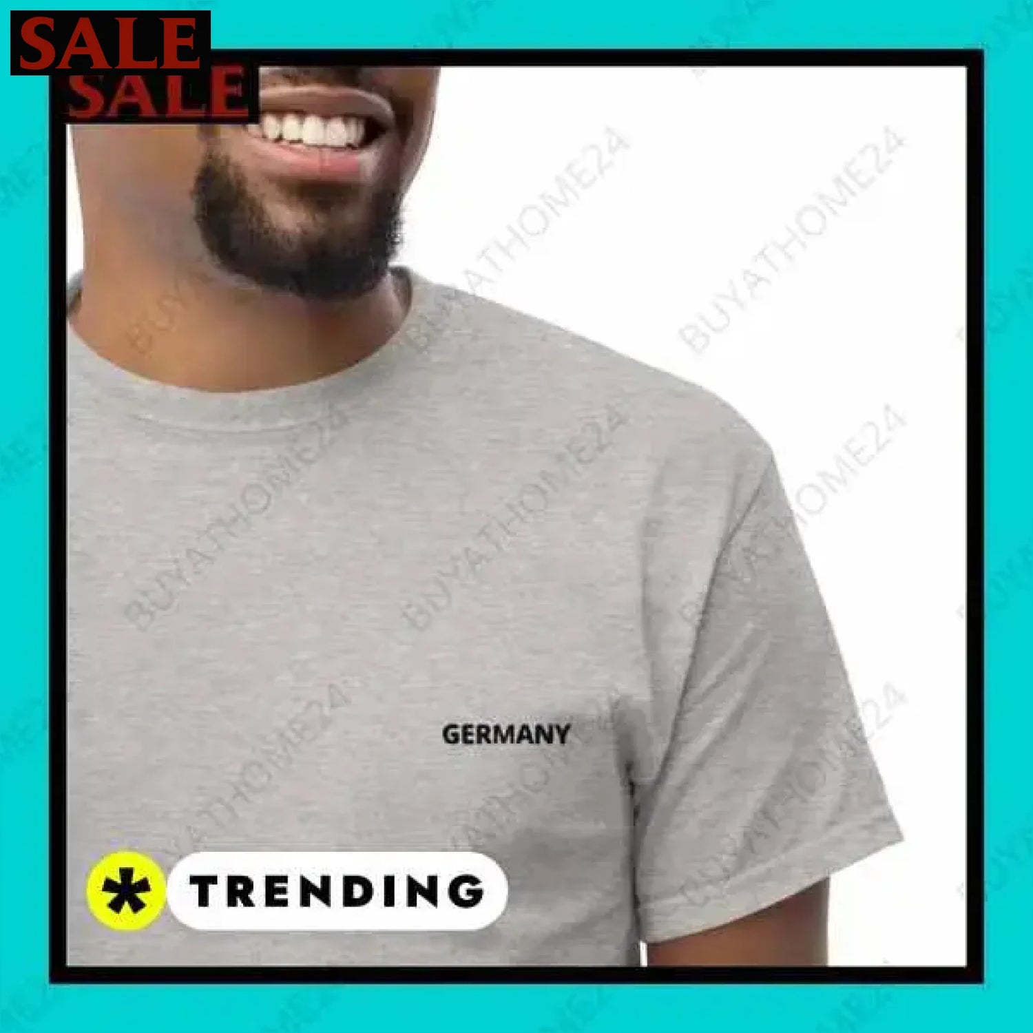 Herren T-Shirt aus Baumwolle in S-5XL für aktiven Stil in Wuppertal  Textildruck BUYATHOME24, T-Shirts BUYATHOME24, Hoodies BUYATHOME24,  Hosen BUYATHOME24, Jacken BUYATHOME24, Schuhe BUYATHOME24