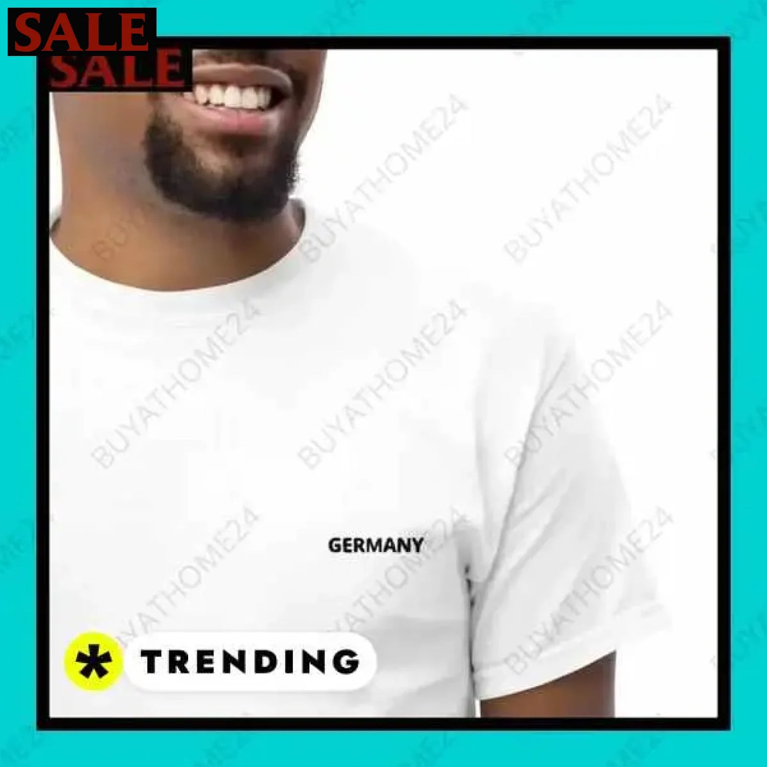 Herren T-Shirt aus Baumwolle in S-5XL für aktiven Stil in Wuppertal  Textildruck BUYATHOME24, T-Shirts BUYATHOME24, Hoodies BUYATHOME24,  Hosen BUYATHOME24, Jacken BUYATHOME24, Schuhe BUYATHOME24